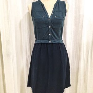❤️ Anthropologie Blue Dress With Pockets XS